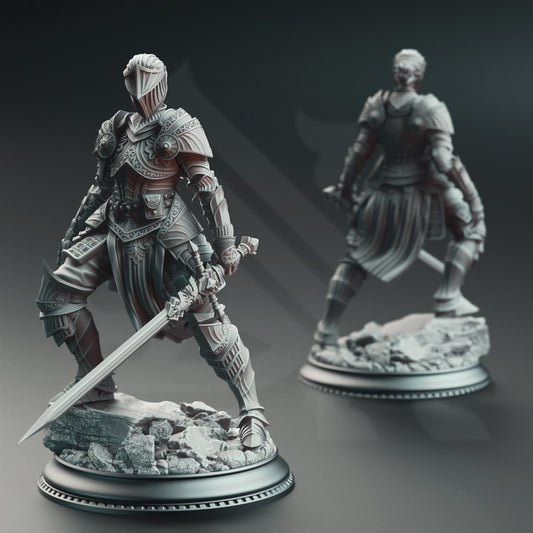 Knight Commander Vera - The Print Tavern D&D RPG Miniature