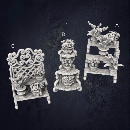 Plant Displays - The Print Tavern D&D RPG Miniature
