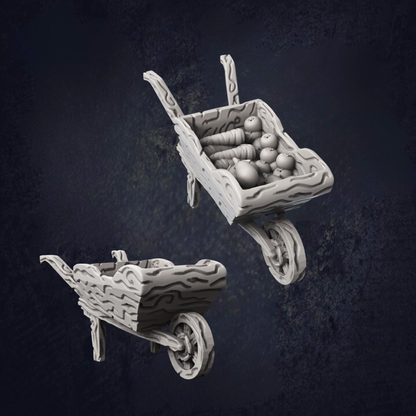 Farm Wheelbarrow - The Print Tavern D&D RPG Miniature