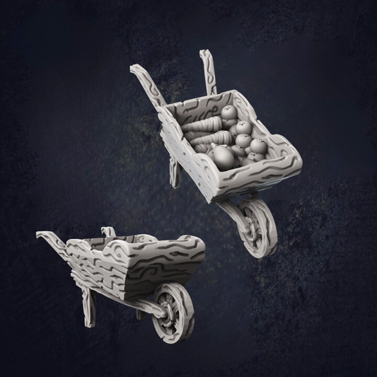 Farm Wheelbarrow - The Print Tavern D&D RPG Miniature