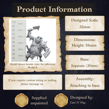 The image is a product information graphic for a model called "Model A". It includes dimensions, assembly instructions, and information about the product's design and manufacturing.