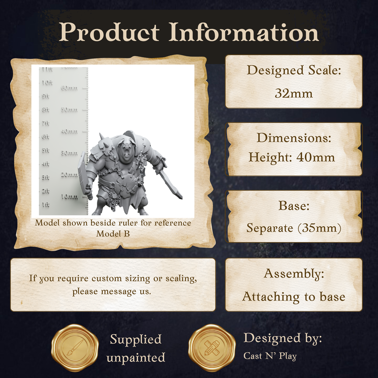 a screen shot of a game item with information