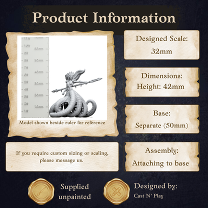 The image is a product information page for a model, specifically a model shown beside a ruler for reference. The page provides details about the model, including its dimensions, height, base, and assembly instructions.