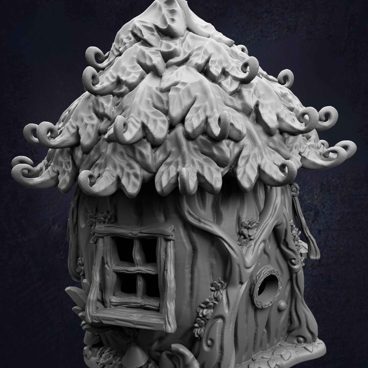 Leaf House - Fantasy Woodland Cottage RPG Terrain