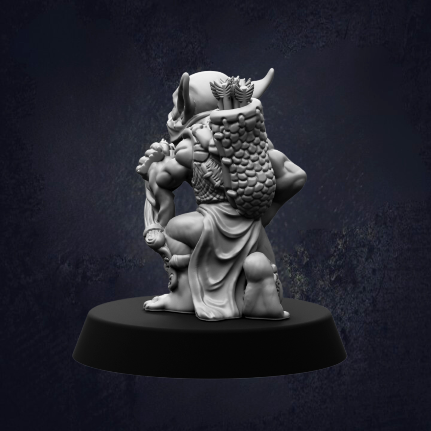 A 3D rendering of a fantastical creature with a large head, long neck, and a distinctive design on its back. The creature appears to be a mythical or magical being, possibly a dragon or a similar creature.