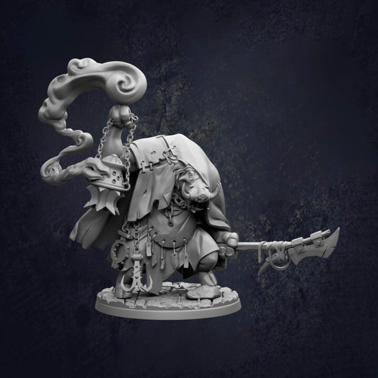 A detailed 3D model of a fantastical creature, possibly a dragon or monster, with intricate details and a dark background.