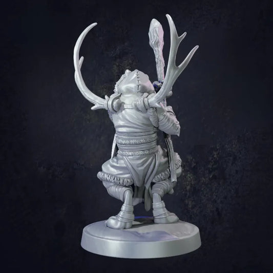 Tigerfolk Sabretooth Druid - The Print Tavern D&D RPG Miniature