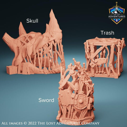 Dice Trash Cages - The Print Tavern D&D RPG Miniature