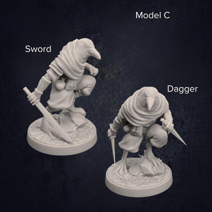 Kenku Ravenfolk Rogues and Fighters