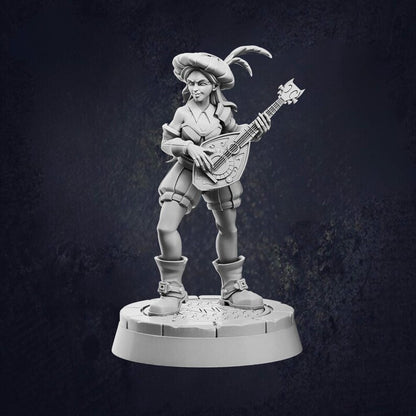 Female Human Lute Blade Bard
