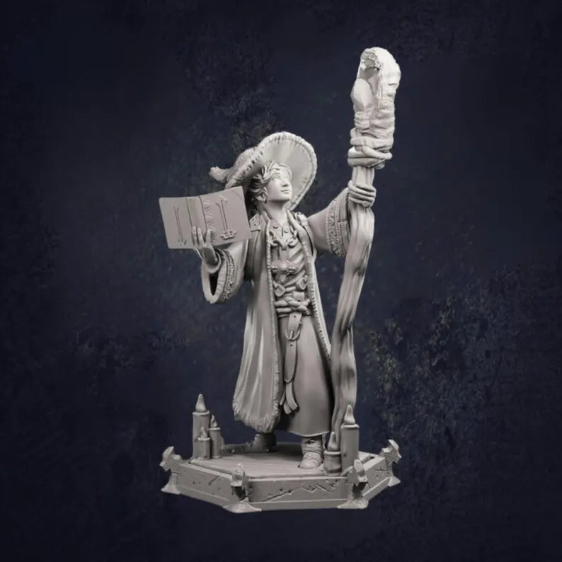 Young Male Arcanist - The Print Tavern D&D RPG Miniature