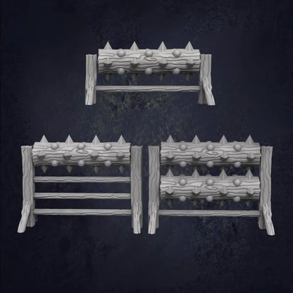 Spikey Log Training Obstacle - The Print Tavern D&D RPG Miniature