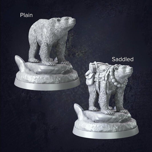 Polar Bear - The Print Tavern D&D RPG Miniature