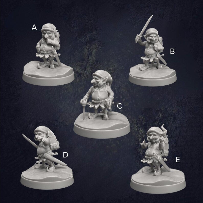 Christmas Elves - The Print Tavern D&D RPG Miniature