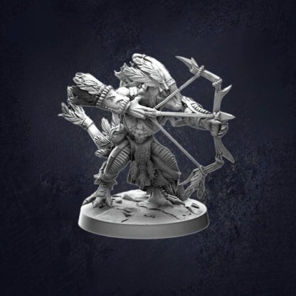 Saurian Ranger Banaag Fletchers - The Print Tavern D&D RPG Miniature