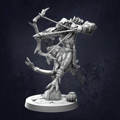 Saurian Ranger Banaag Fletchers - The Print Tavern D&D RPG Miniature