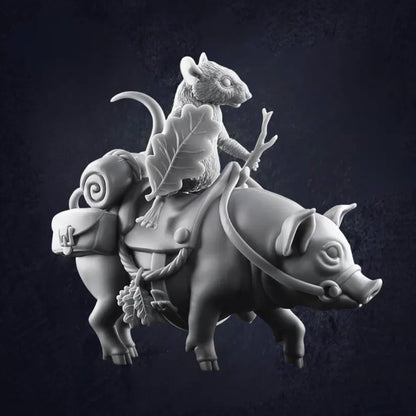 Mounted Jerbeen on Pig