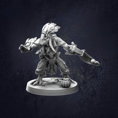 Saurian Ranger Banaag Fletchers - The Print Tavern D&D RPG Miniature