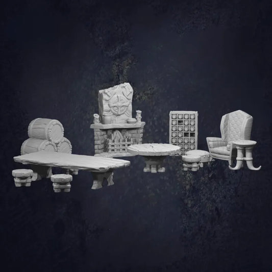 Tavern Terrain Set - The Print Tavern D&D RPG Miniature