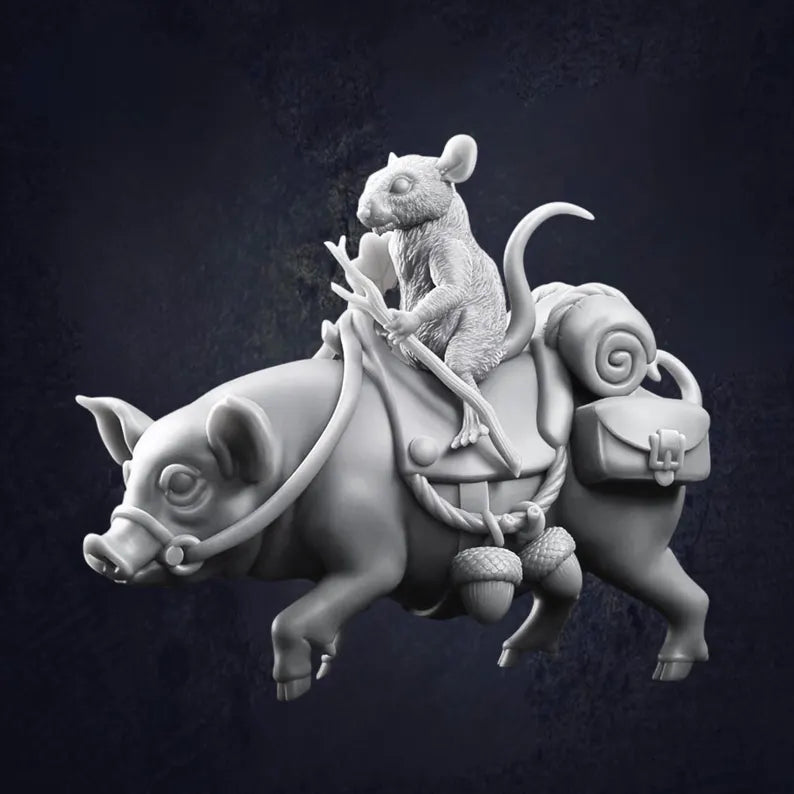 Mounted Jerbeen on Pig