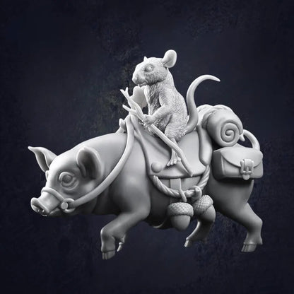 Mounted Jerbeen on Pig