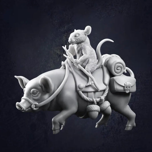 Mounted Jerbeen on Pig