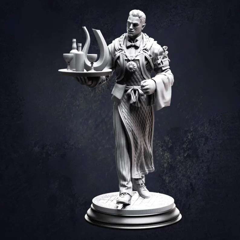 Vampire Butler Aimar - The Print Tavern D&D RPG Miniature