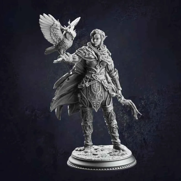 Female Elf Druid Jesmira Fey Ranger RPG Miniature