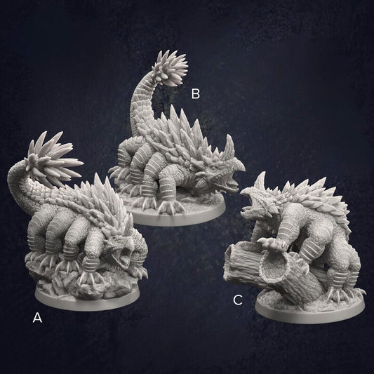 Basilisksaurus - The Print Tavern D&D RPG Miniature