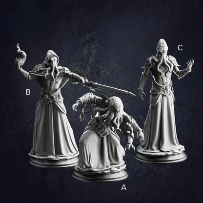 Ascended Mind Flayers - The Print Tavern D&D RPG Miniature