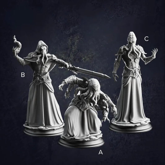 Ascended Mind Flayers - The Print Tavern D&D RPG Miniature