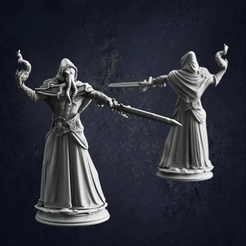 Ascended Mind Flayers - The Print Tavern D&D RPG Miniature