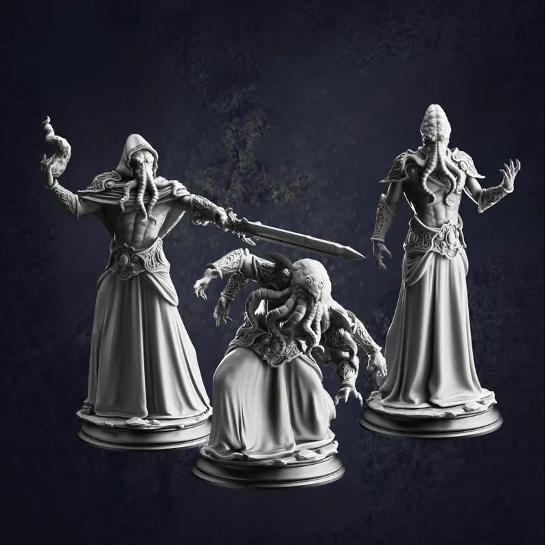 Ascended Mind Flayers - The Print Tavern D&D RPG Miniature