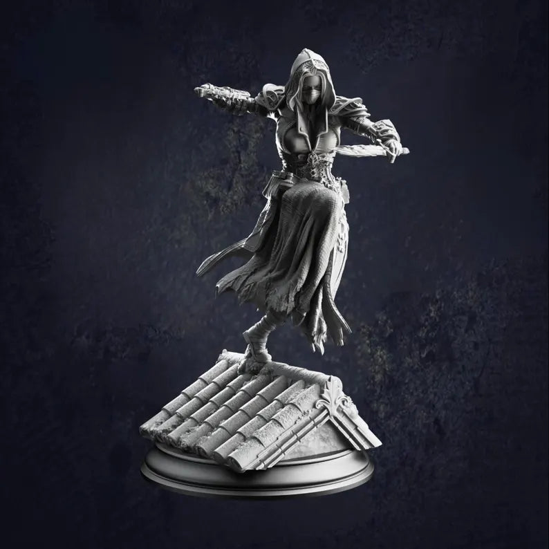 Psionic Rogue Karena - The Print Tavern D&D RPG Miniature