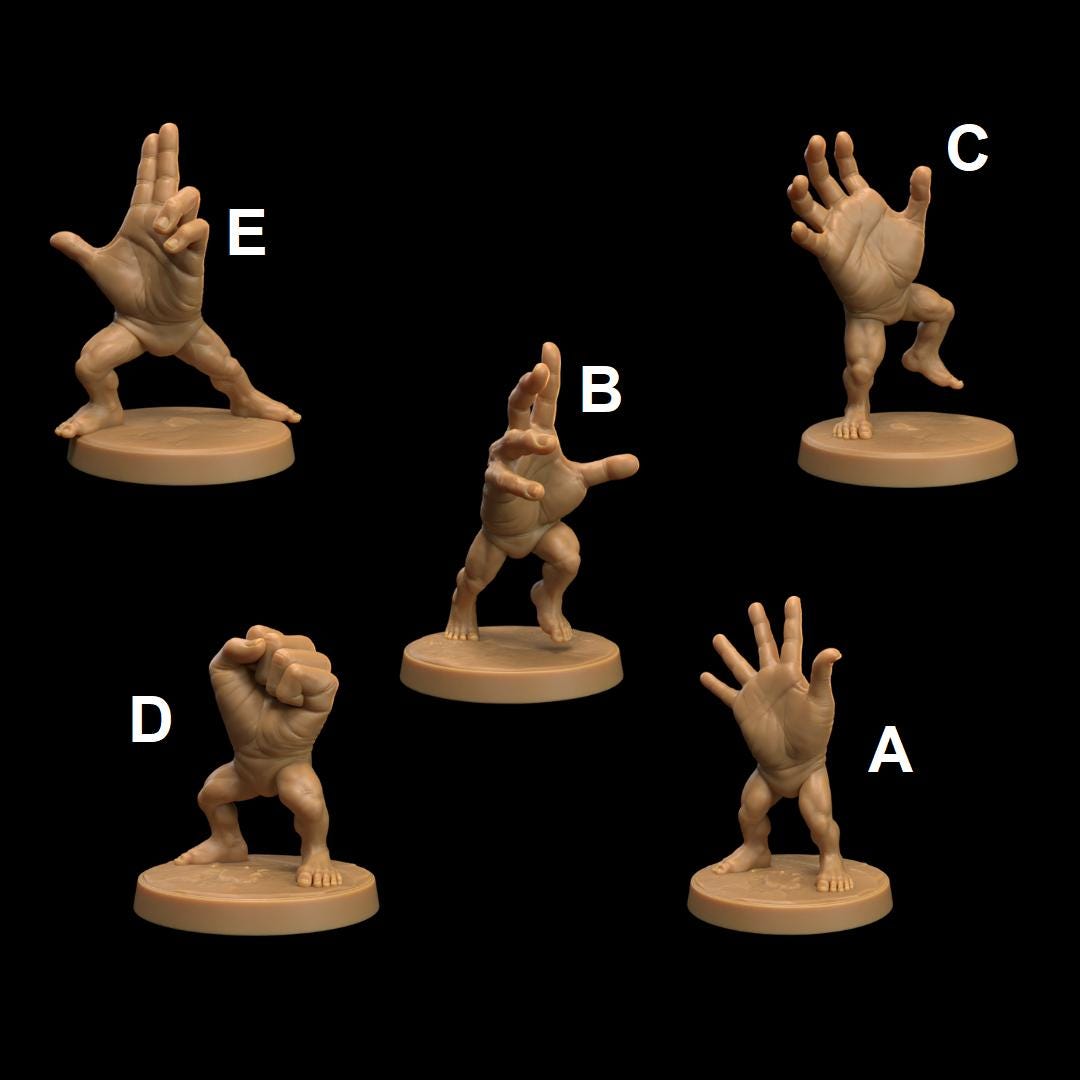 Hand Monstrosity Finglers - The Print Tavern D&D RPG Miniature