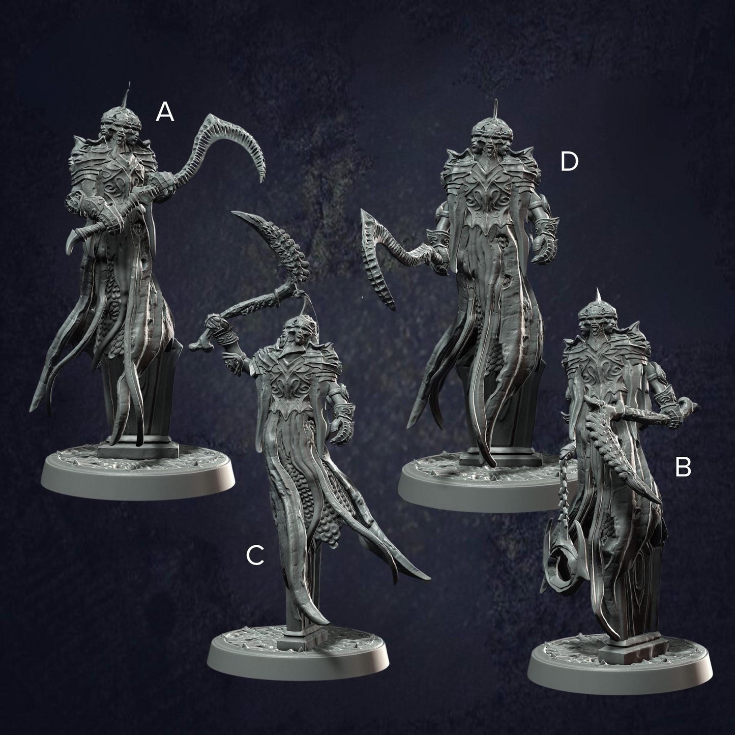 Echoing Shade Grimdark Mini - Monolith Arts - The Print Tavern D&D RPG Miniature