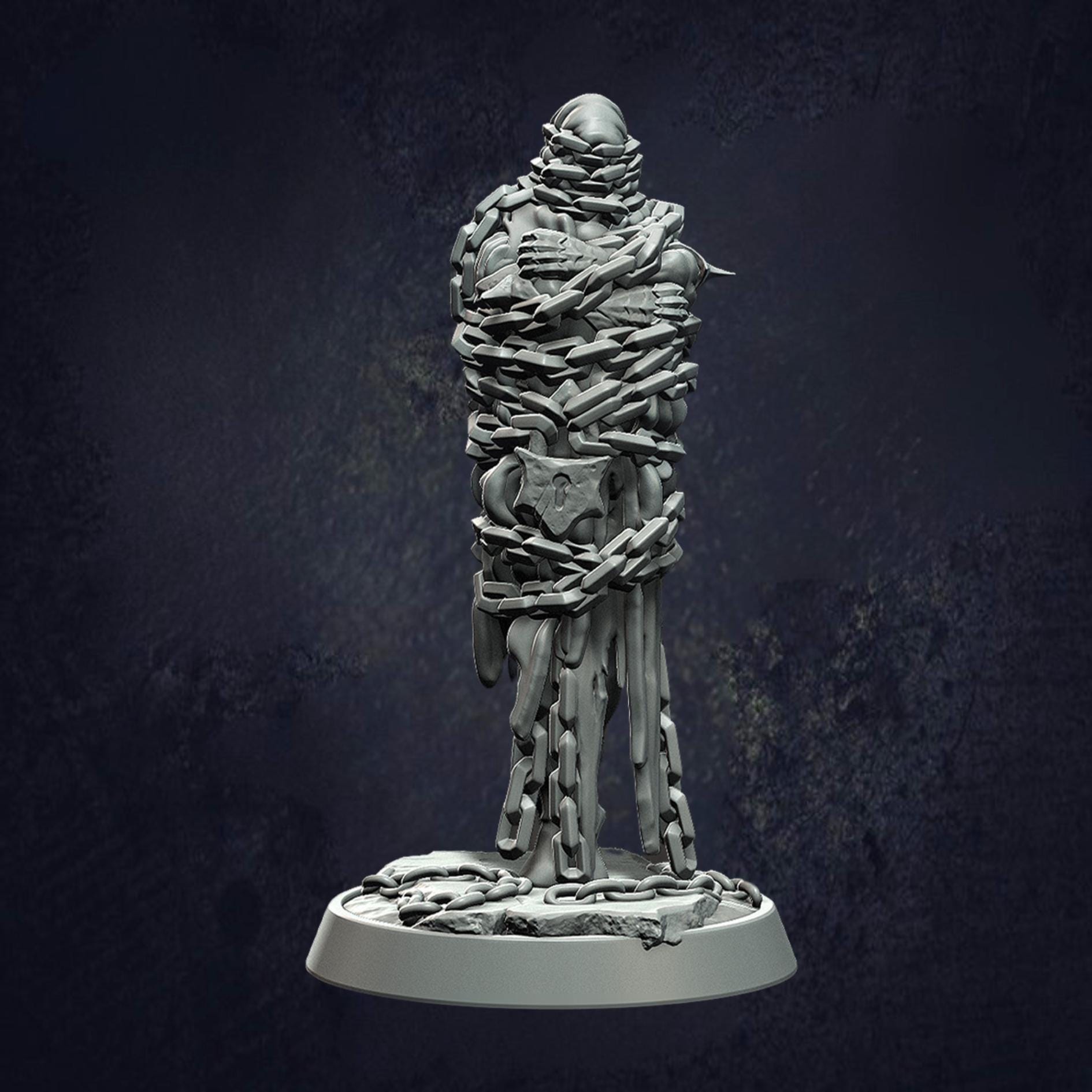Imprisoned Souls Grimdark Mini - Monolith Arts - The Print Tavern D&D RPG Miniature