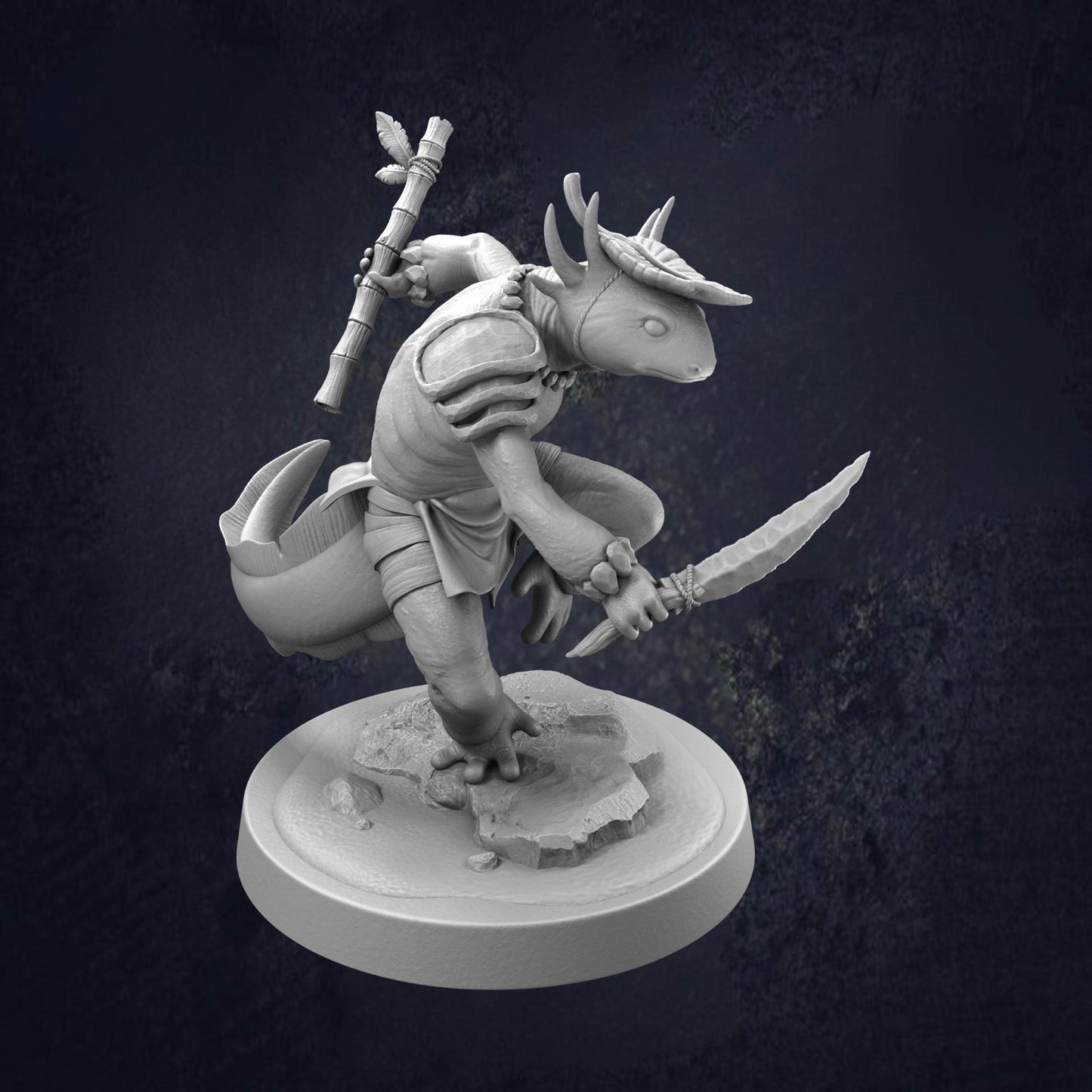Axolotl Ranger Yahni - The Print Tavern D&D RPG Miniature
