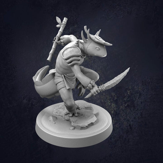 Axolotl Ranger Yahni - The Print Tavern D&D RPG Miniature