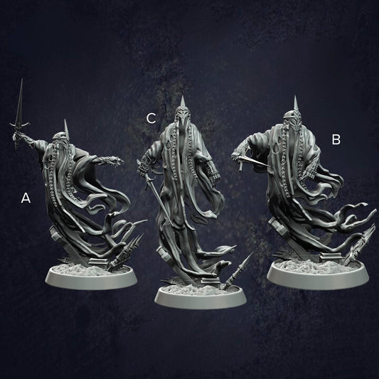 Damned Spirit Grimdark Mini - Monolith Arts - The Print Tavern D&D RPG Miniature