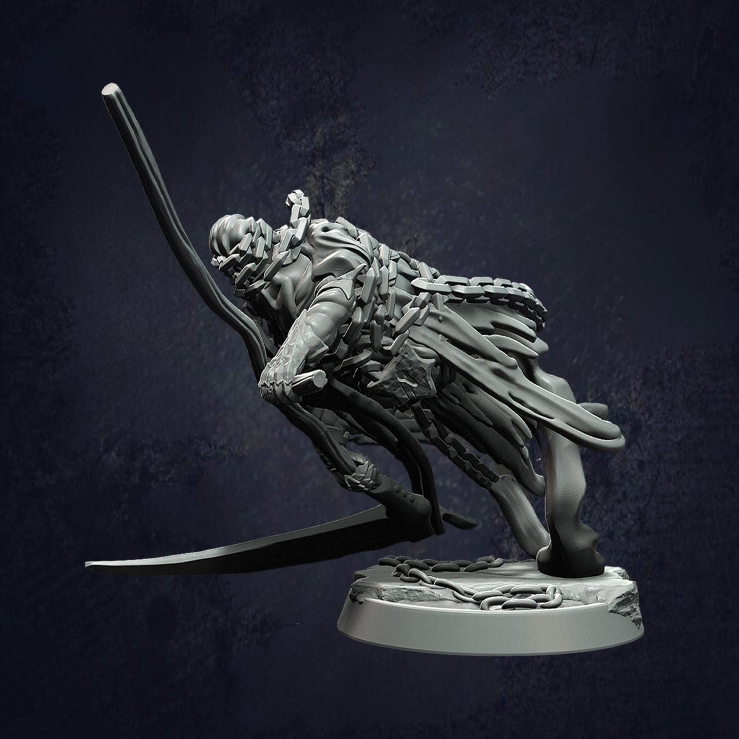 Imprisoned Souls Grimdark Mini - Monolith Arts - The Print Tavern D&D RPG Miniature