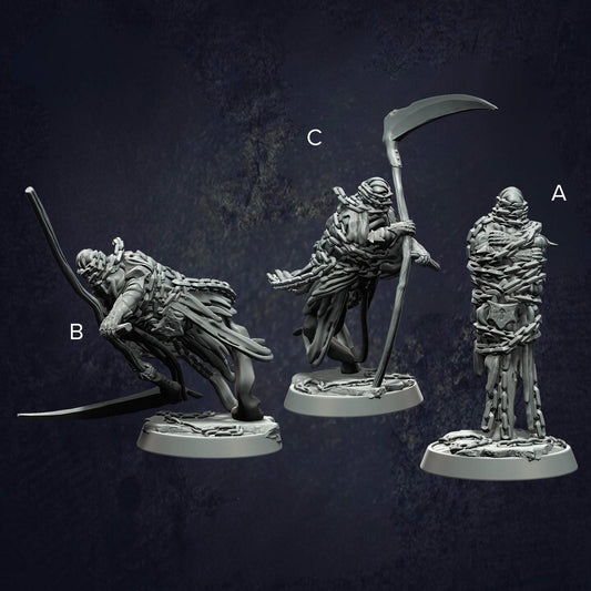 Imprisoned Souls Grimdark Mini - Monolith Arts - The Print Tavern D&D RPG Miniature