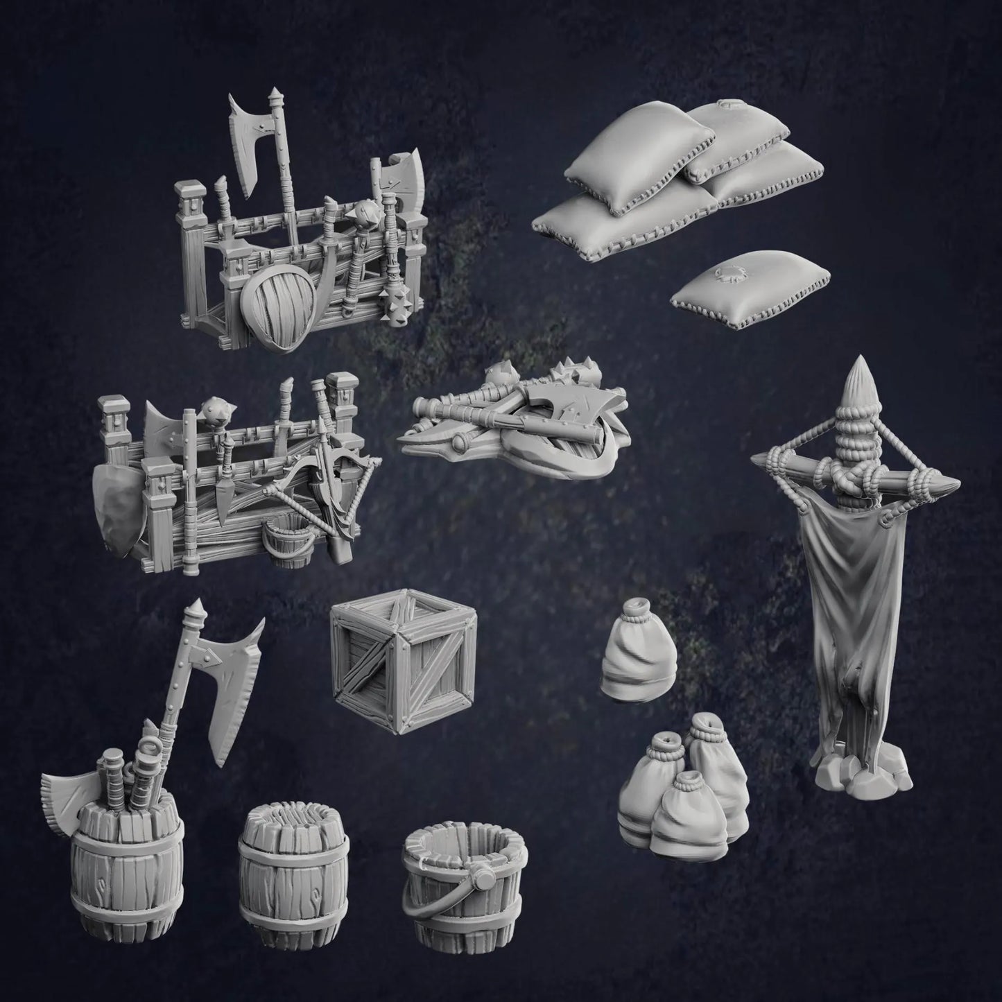 Camp Weapons and Props