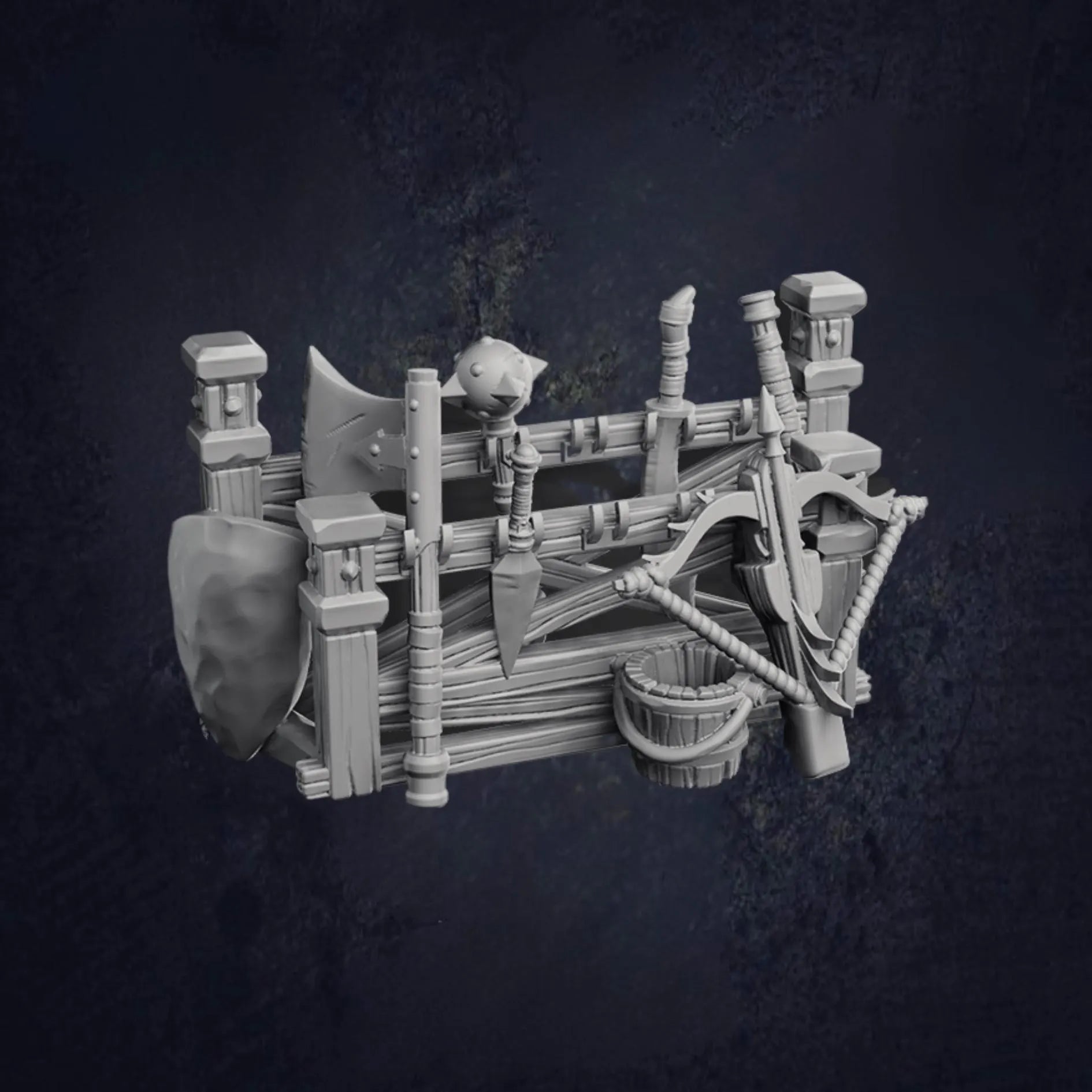 Camp Weapons and Props - The Print Tavern D&D RPG Miniature