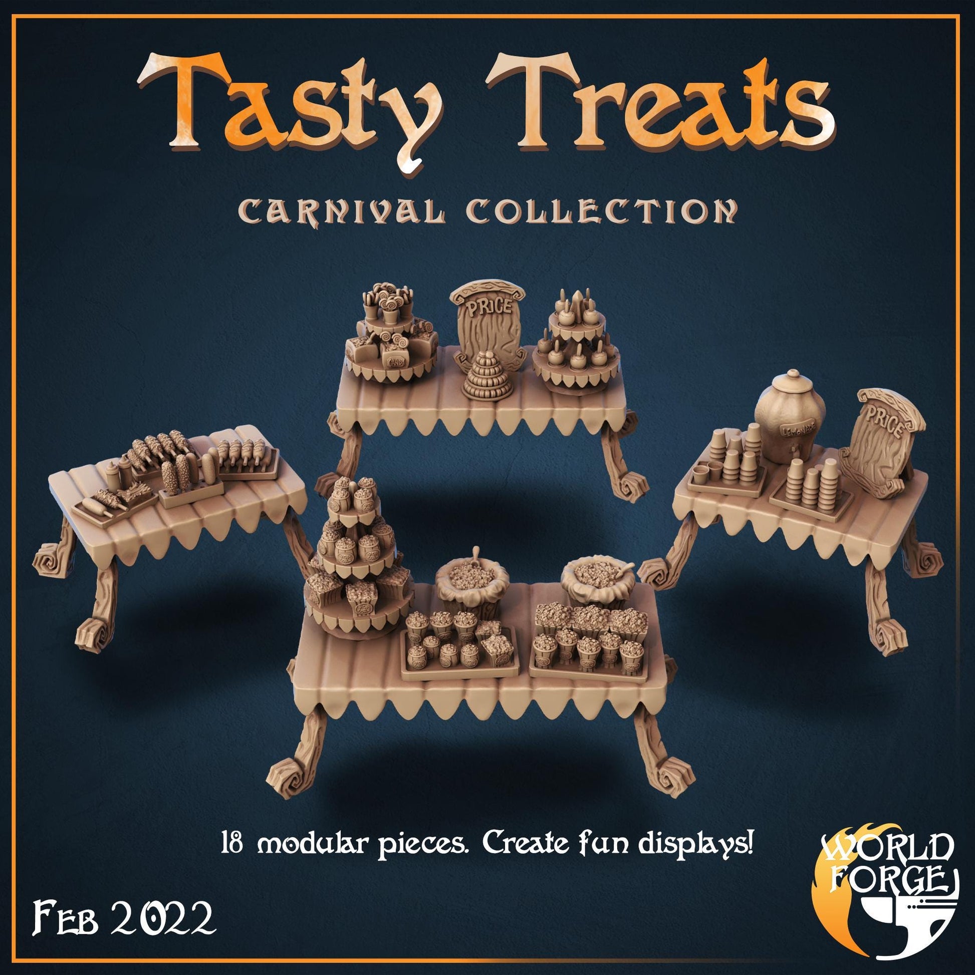 Carnival Food Stands - The Print Tavern D&D RPG Miniature